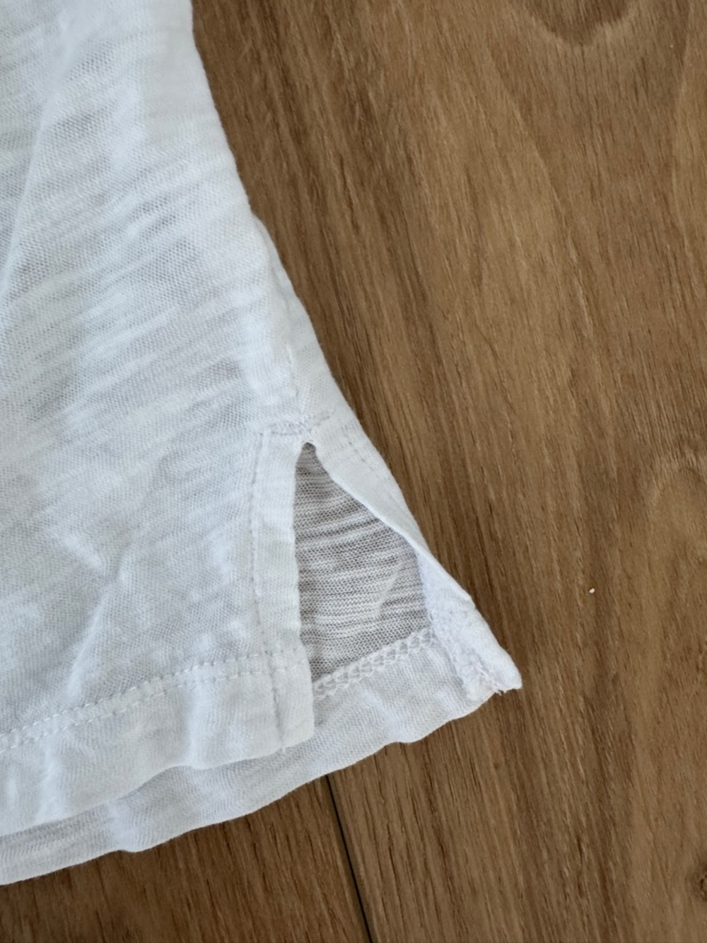 Madewell White Short-Sleeve Slub Scoop Neck Tee - Picture 2 of 6